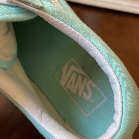 Vans Old Skool Aruba blue tiff white sneakers shoes women’s sz 8 men’s sz 6.5 - Picture 5 of 12